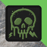 Grunge Skull Embroidered Patch